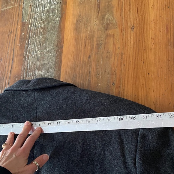 Wool Cashmere Men’s Charcoal Gray Blazer European Style Vintage Old Money - Picture 10 of 14